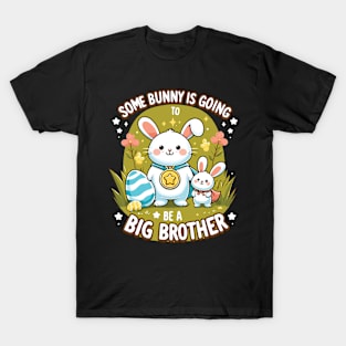 Big Brother Announcement Cute Bunny Family Design T-Shirt